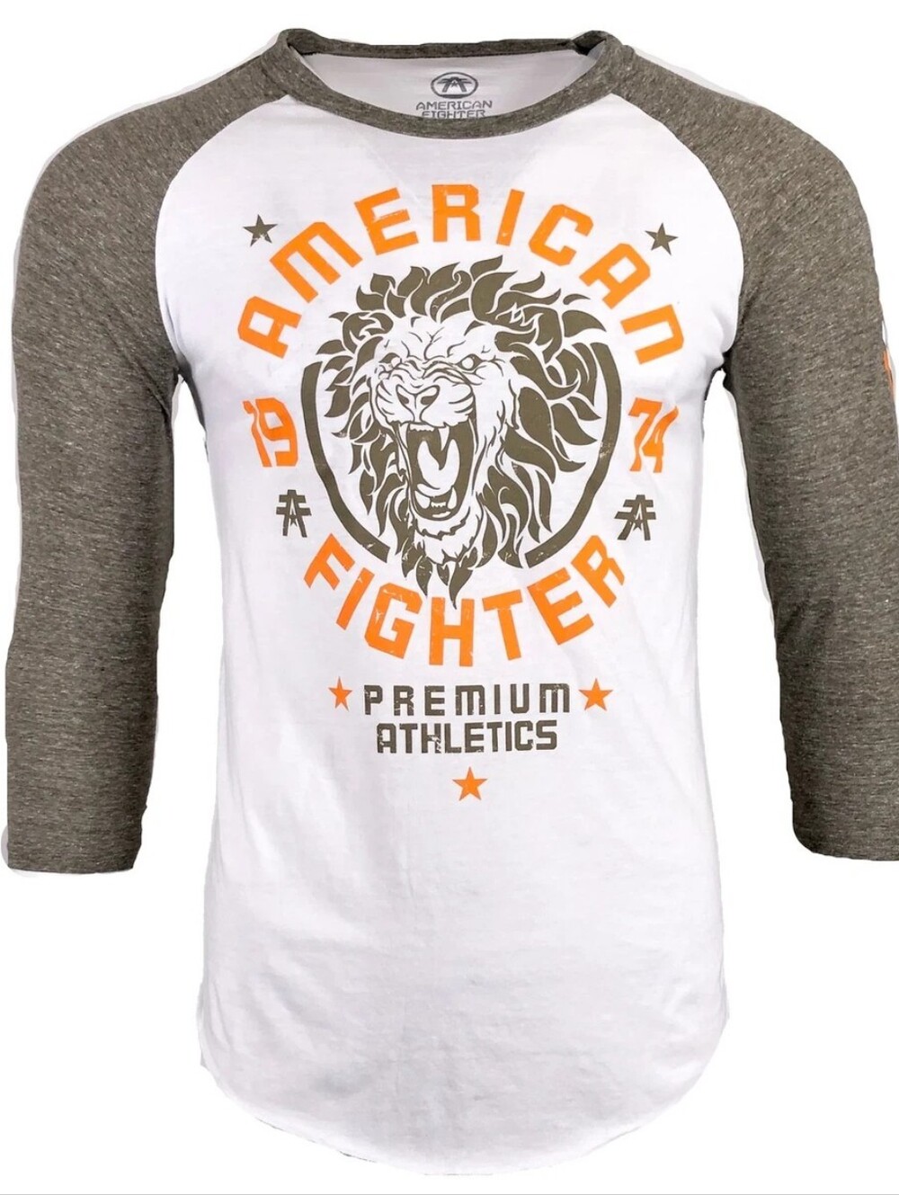 NWT | American Fighter 3/4 Sleeve Colombia Lion Graphic Raglan T-Shirt | XL